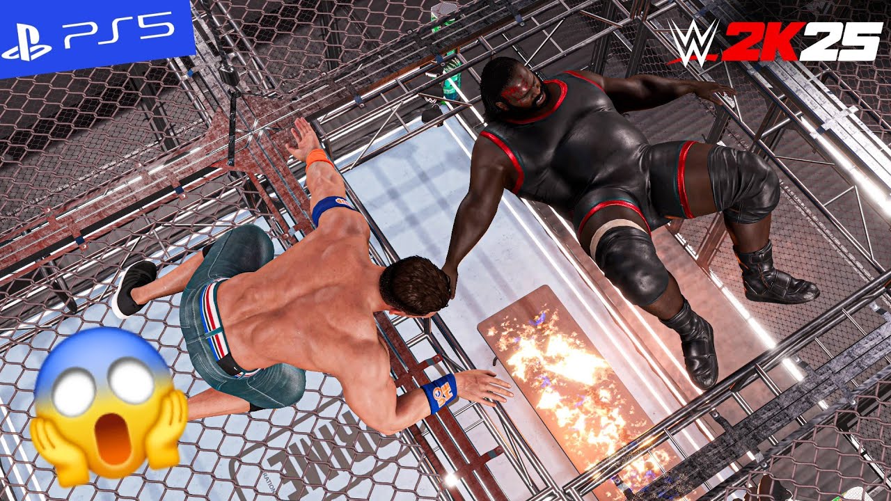 WWE 2K25 — Джон Сина против Марка Генри — матч «Ад в клетке» | PS5