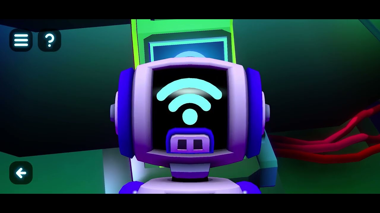 Tiny Robots Portal Escape. Neon Nostalgia. 3 Stars Walkthrough.