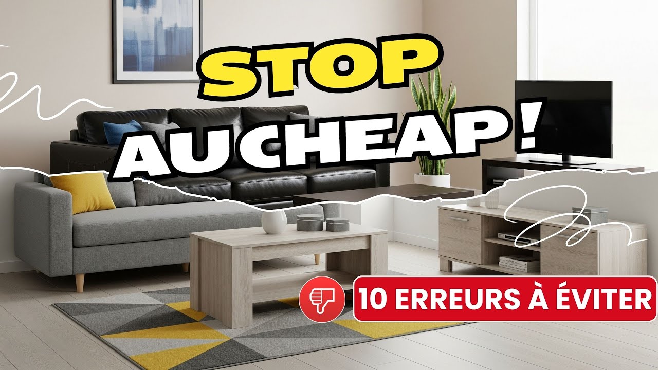 DÉCO CHEAP : 5 Erreurs qui ruinent votre intérieur (Les 10 à éviter, Pt. 1)