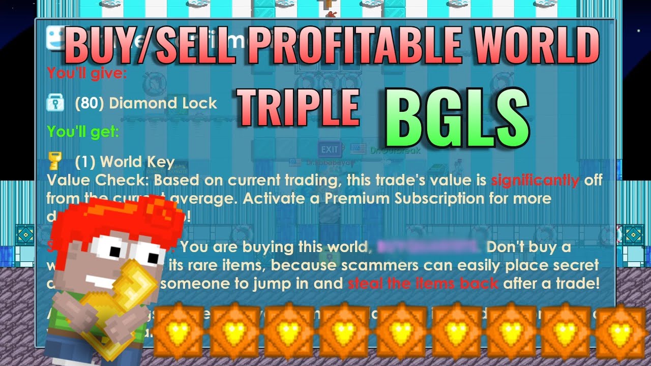 TRIPLE YOUR DLS! (BUY/SELL PROFITABLE WORLD) 1BGL BUDGET? - GrowTopia