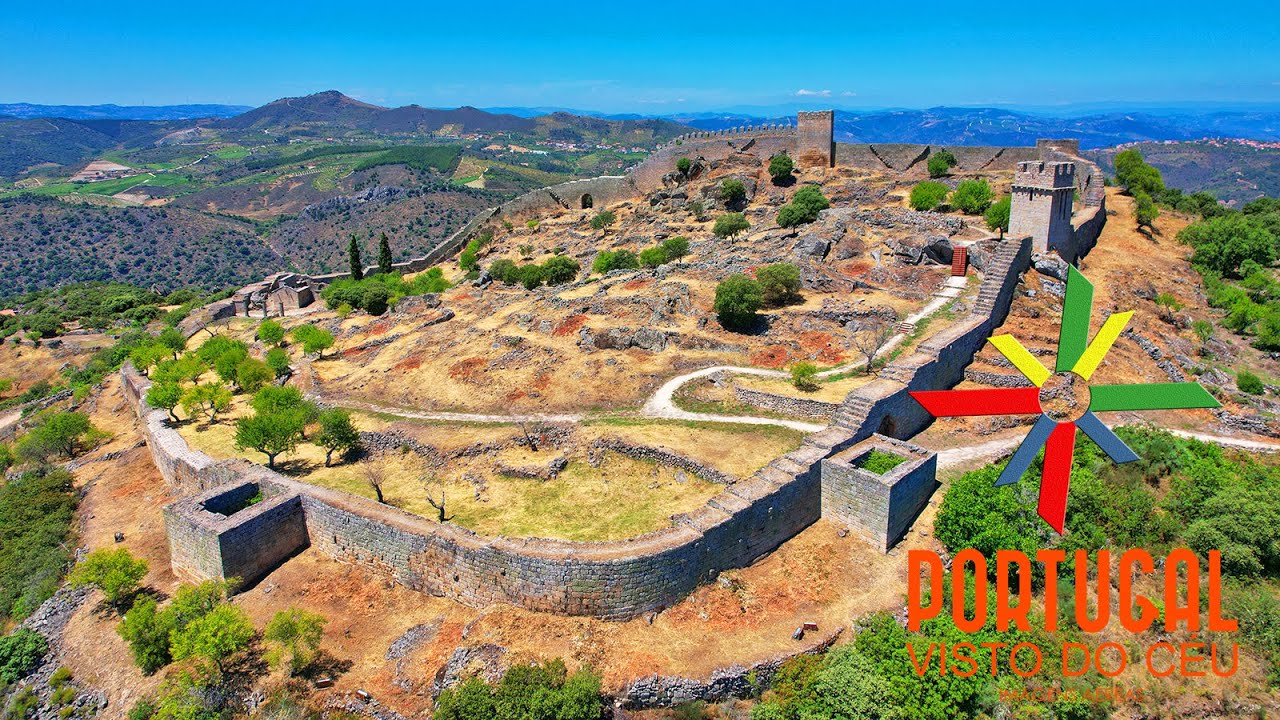 Castelo de Num&atilde;o 🏰  aerial view - Num&atilde;o Castle - Vila Nova de Foz C&ocirc;a - 4K UltraHD