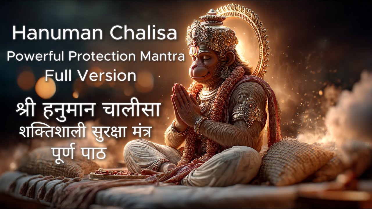 Hanuman Chalisa 🕉️ हनुमान चालीसा | Powerful Mantra for Protection, Strength, Fear Removal & Success