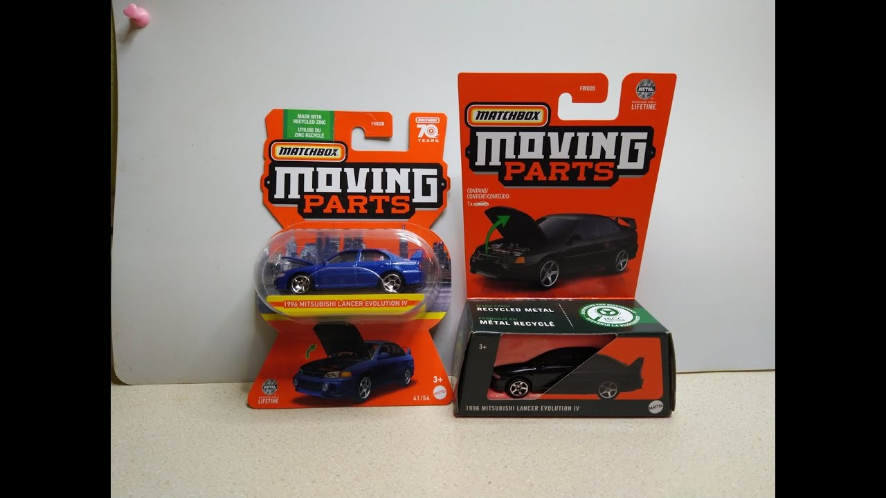 Matchbox Moving Parts 1996 Mitsubishi Lancer Evolution IV- Ebay Haul Part 3