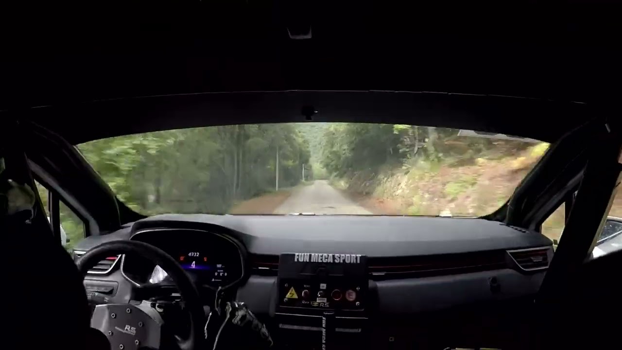 Crash Rallye Cévennes 2024 Romain Fostier - Ophélie Abchiche - Renault Clio RC5 Rally5