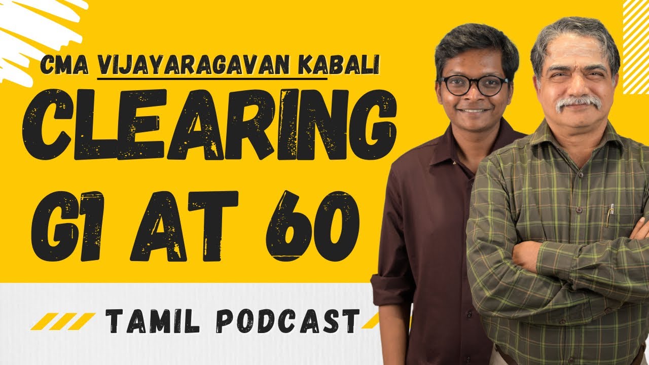 Clearing CA Inter Group 1 at 60 years | CMA Vijayraghavan Kabali