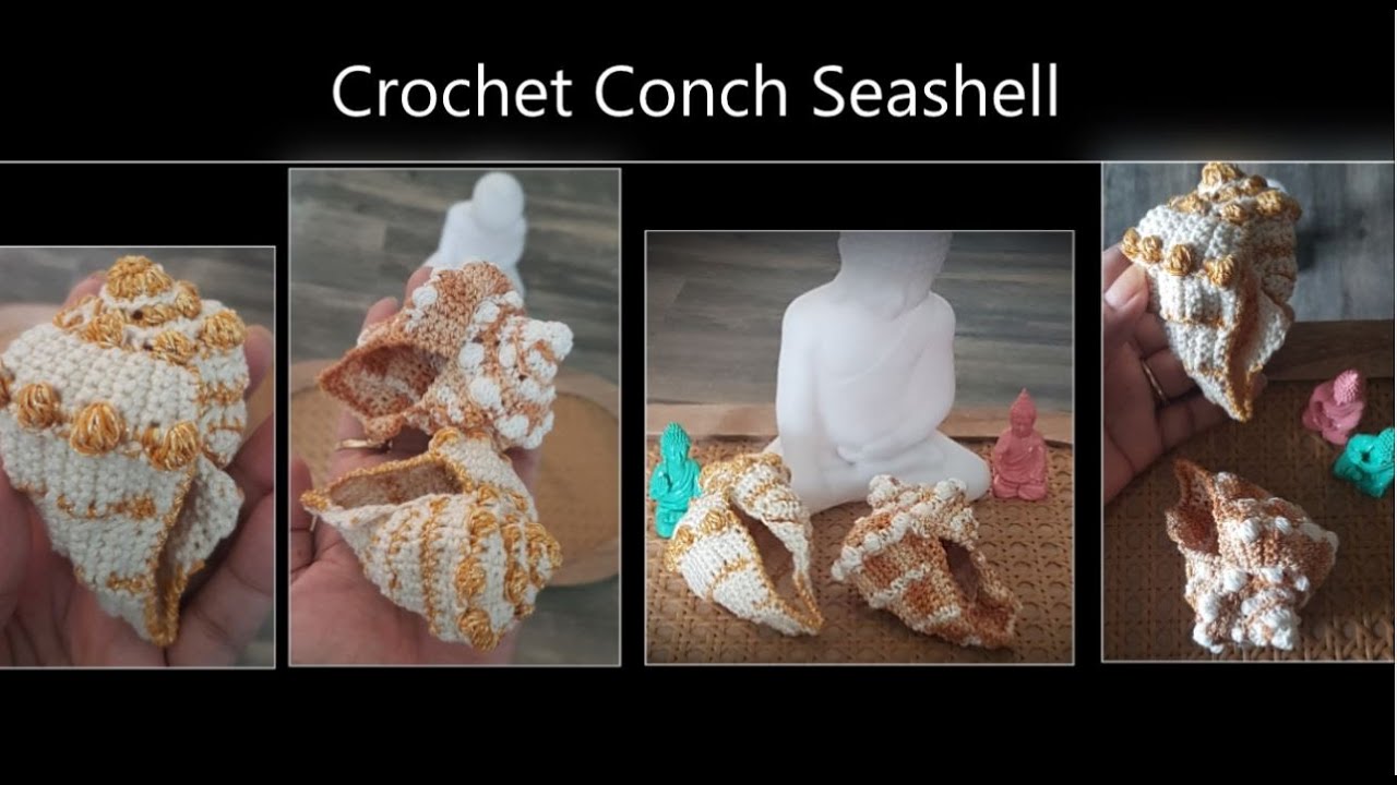 How To Crochet Conch Seashell - Crochet Decoration