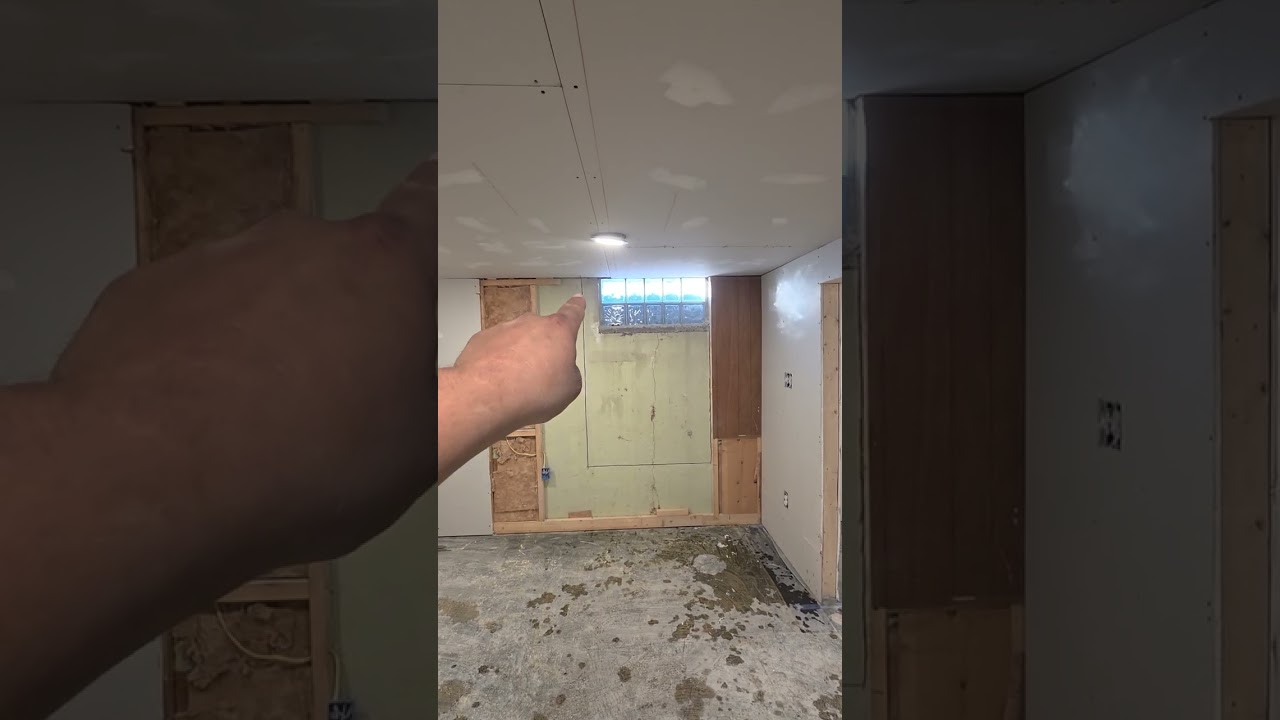 Remodelacion de un basement y cortar concreto para una egress window