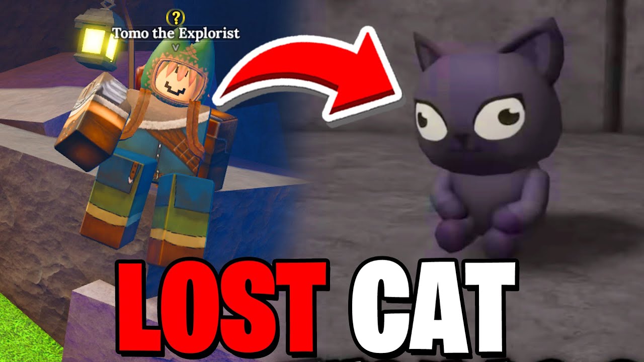 Как пройти квест &laquo;Потерянный кот Томо&raquo; в кузнице! (Местоположение кота Томо) Roblox