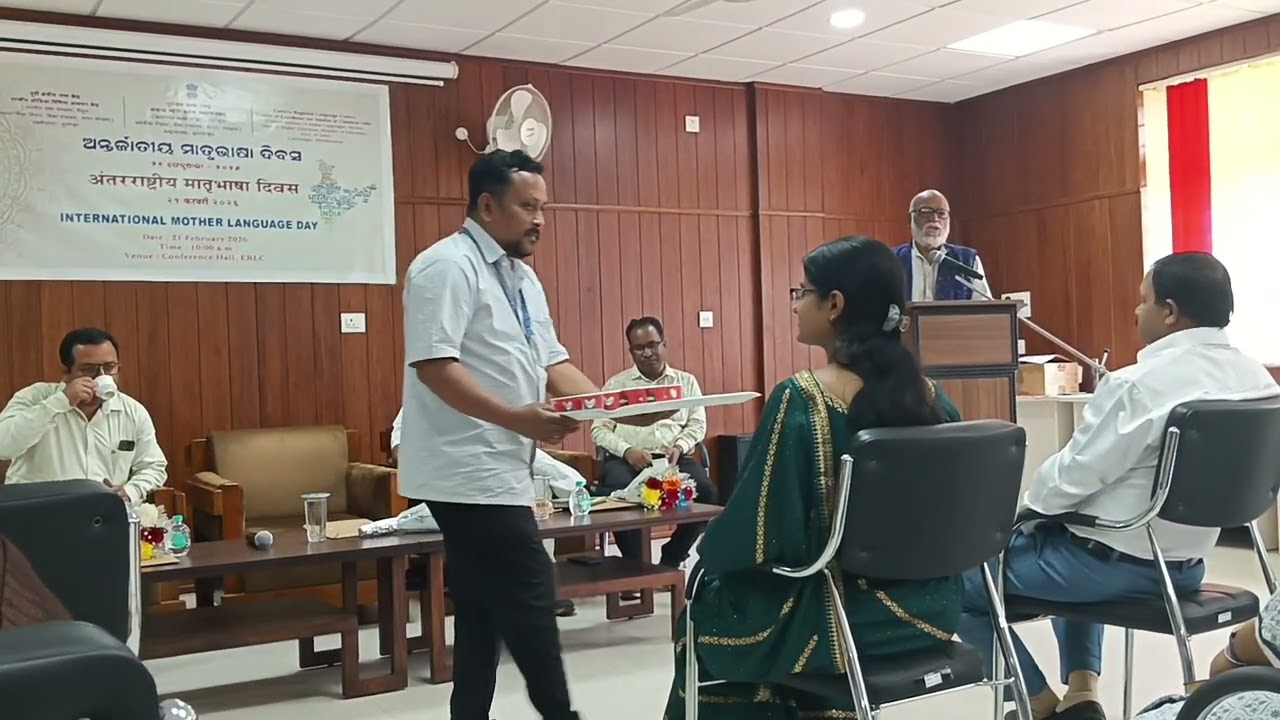 International mother language day.....talk by Dr. Kailash Chandra Tikayatray