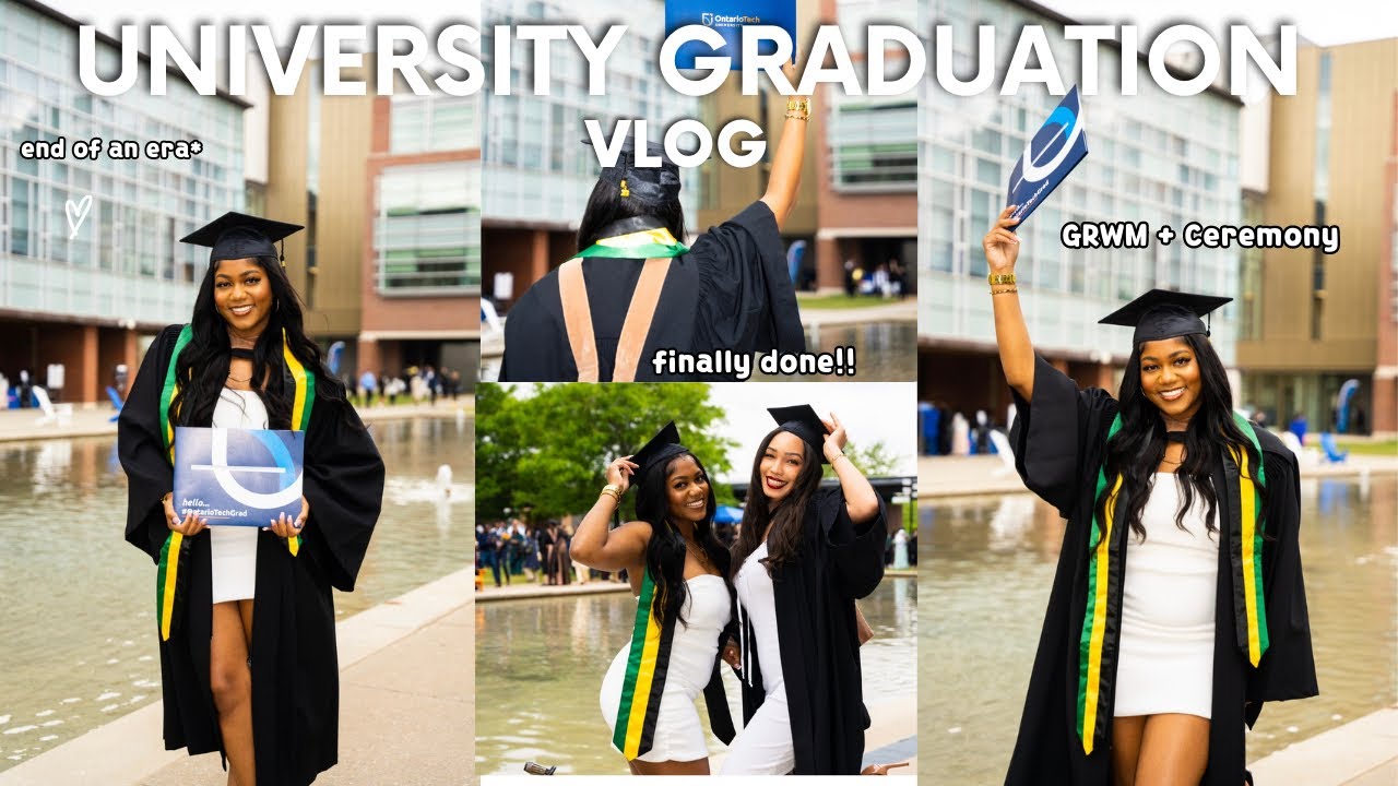 UNIVERSITY GRADUATION VLOG 2023 - Dress shopping, grwm, + Ceremony |CAMEESHA ADAMS