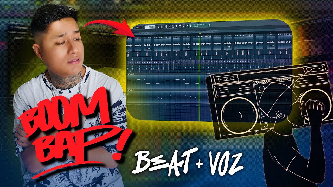 Creando BOOMBAP desde cero 💣 | INSTRUMENTAL & VOCES  + Tips de Mezcla🔥