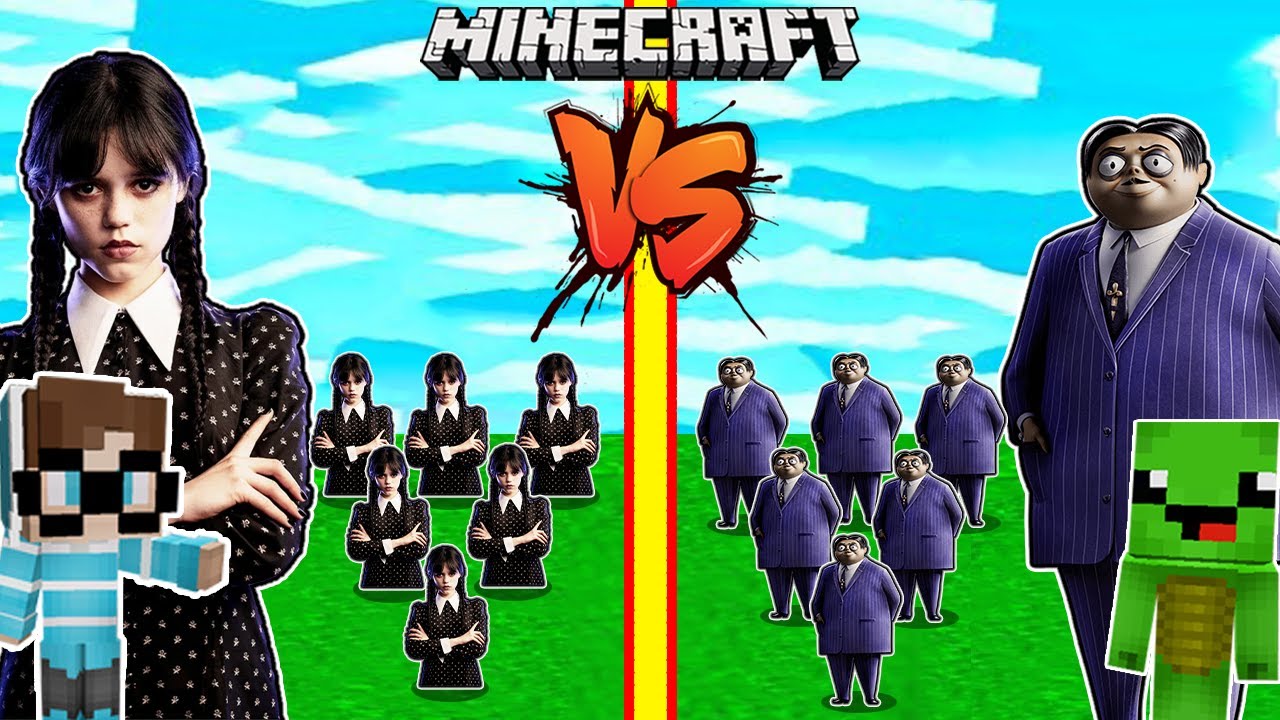 DENDY WEDNESDAY ARMEE vs BUFLO GOMEZ ARMEE in Minecraft! [Deutsch/HD]