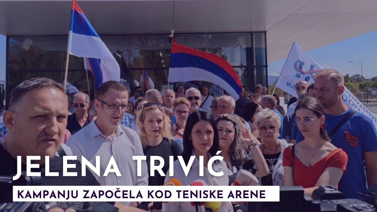 Jelena Trivić kampanju započela kod teniske arene: 