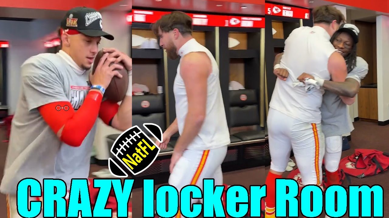 New Video! Travis Kelce & Patrick Mahomes goes CRAZY celebrates AFC championship in locker room