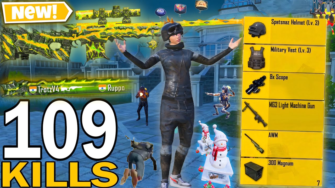 109 KILLS!😍 NEW BEST LOOT GAMEPLAY with S2 OUTFIT 🔥 PUBG MOBILE - BGMI