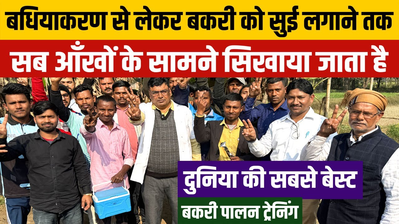 सिर्फ INDIA नहीं दुनिया की सबसे बेस्ट GOAT FARMING TRAINING यहाँ दी जाती है SUDHIR SIR GOAT TRAINING