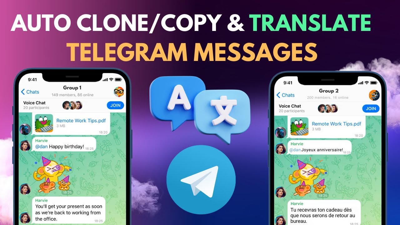 How To Clone Messages use Translate  on Telegram | Auto Forward Messages