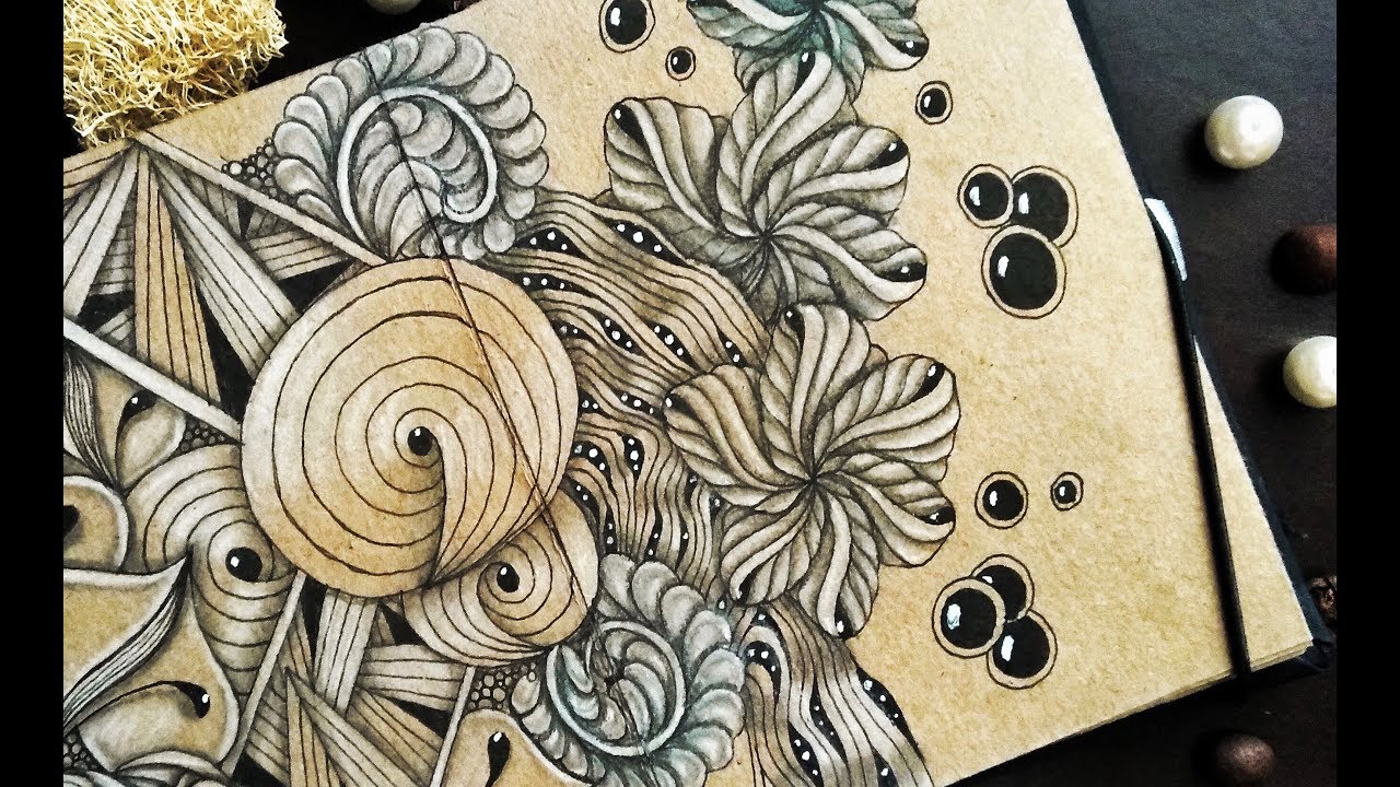 THE ENDLESS CRAFT BOOK PART 2|| ZENTANGLE