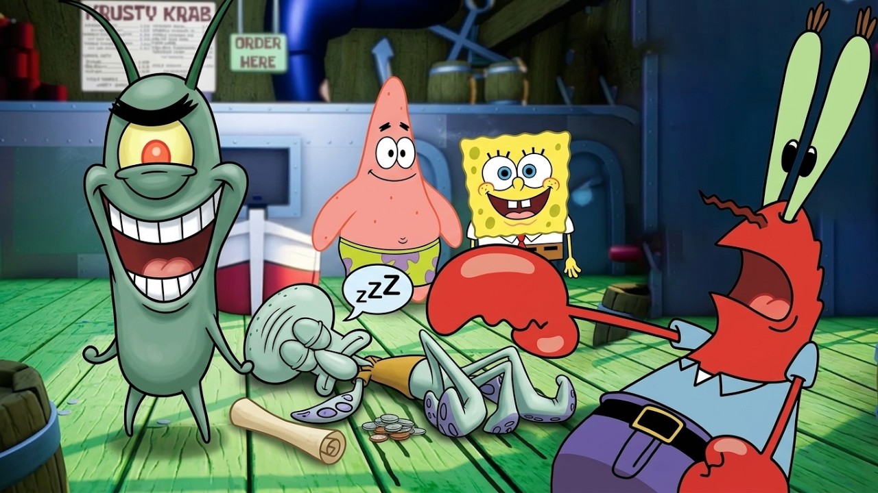 سبونج بوب : أغضب شمشون فحصلت مغامرة مرعبة💔|  Mr. Krabs Overdoses On Ketamine!!😭