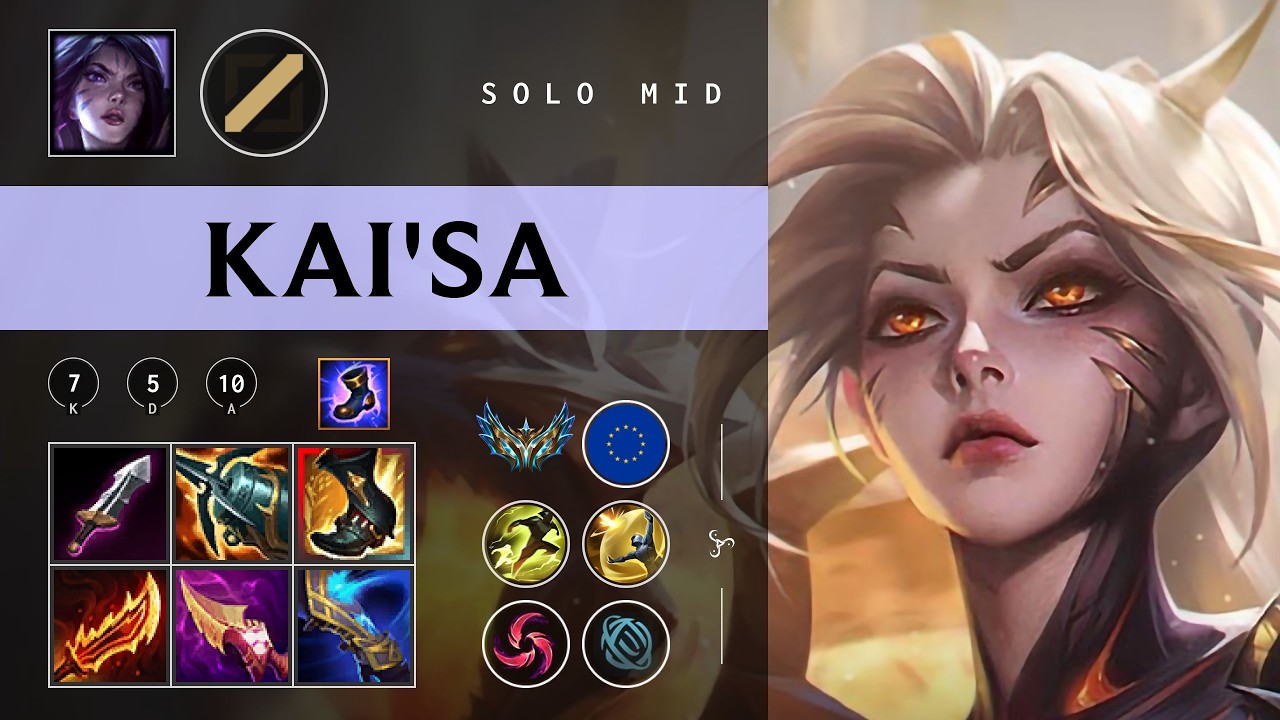 Kai'Sa Mid vs Galio - EUW Challenger Patch 26.04