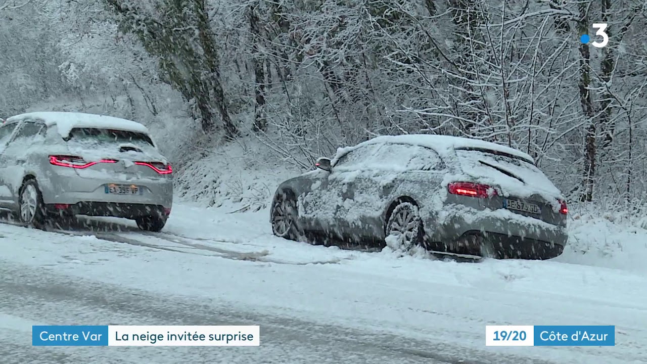 La neige, invit&eacute;e surprise du centre Var ce 4 janvier