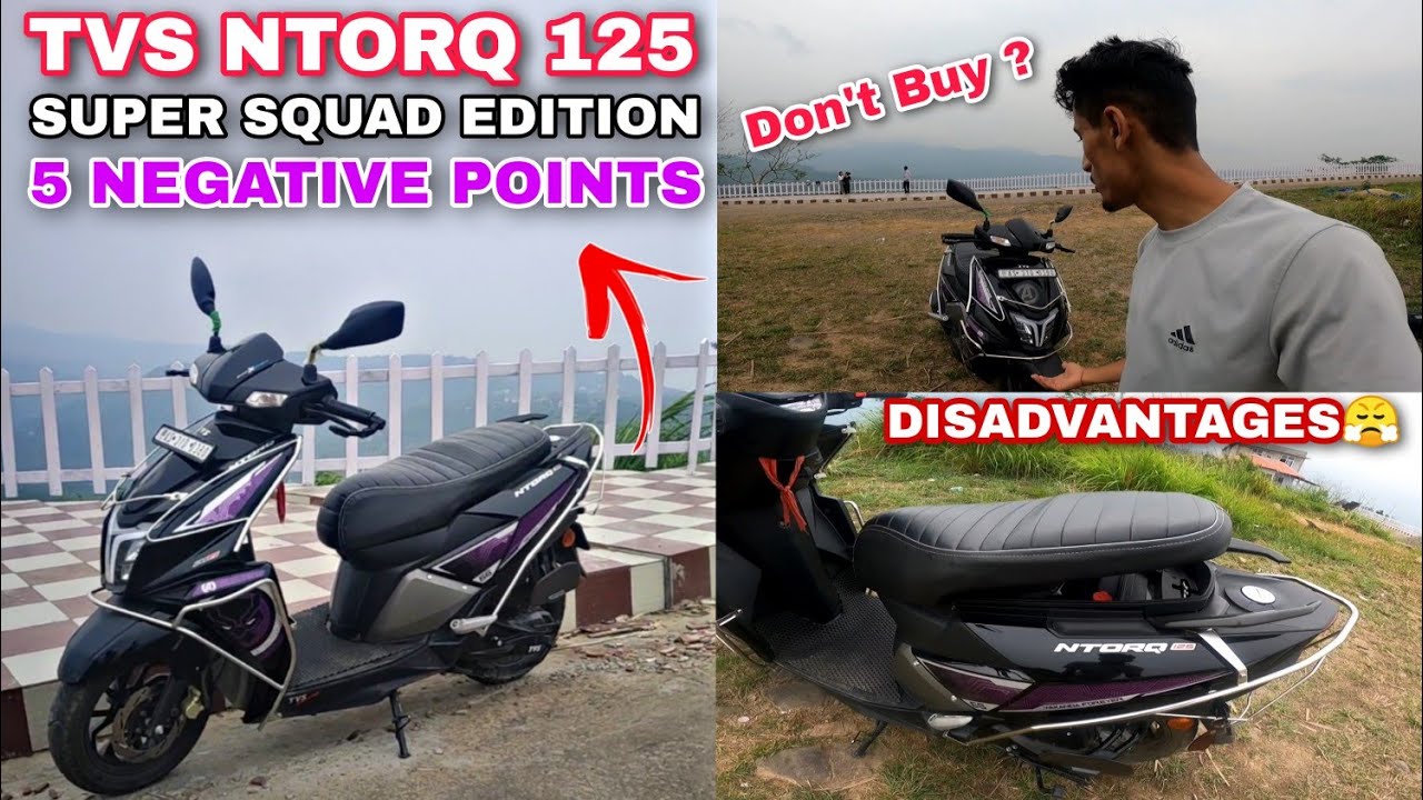 Top 5 Negative Points of TVS Ntorq 125  🤯