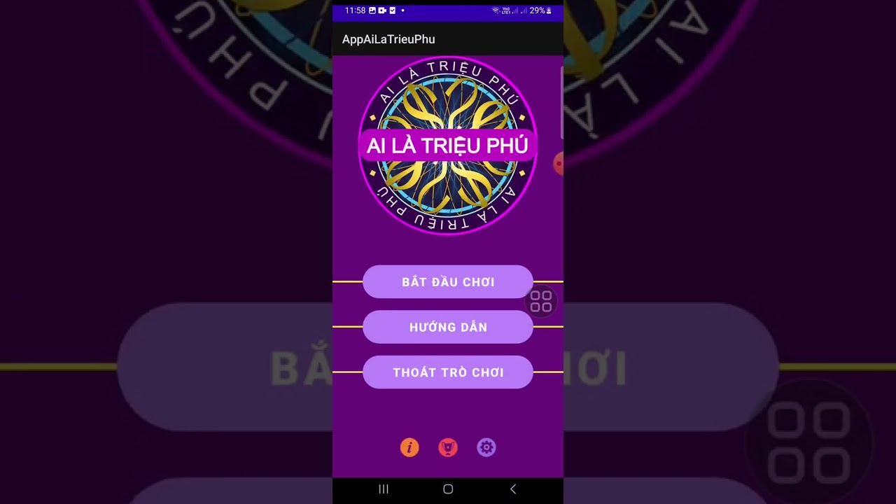 Đồ &aacute;n Ai l&agrave; triệu ph&uacute; mobile full source code java