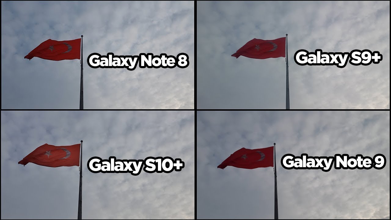 Samsung Galaxy S10+, Note9, S9+ ve Note8 video karşılaştırma!