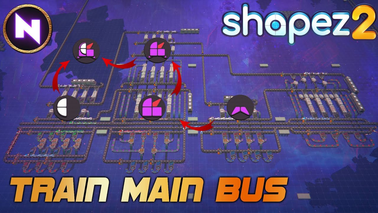 ⚠️ Boring Episode About TRAINS Limits & How To Make MAIN BUS 😉| 11 | Shapez 2 | Lets Play / Tutorial