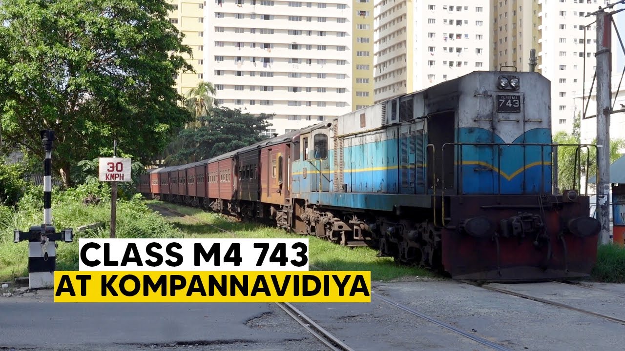 ALCO-MLW Class M4 743 'Madhu' with train 8749 at Kompannavidiya