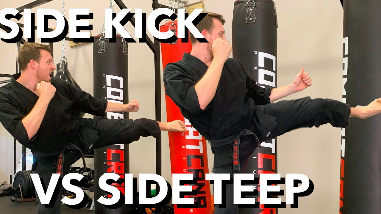 Side Teep VS Side Kick | Muay Thai vs Karate Push Kicks (Yoko Geri)