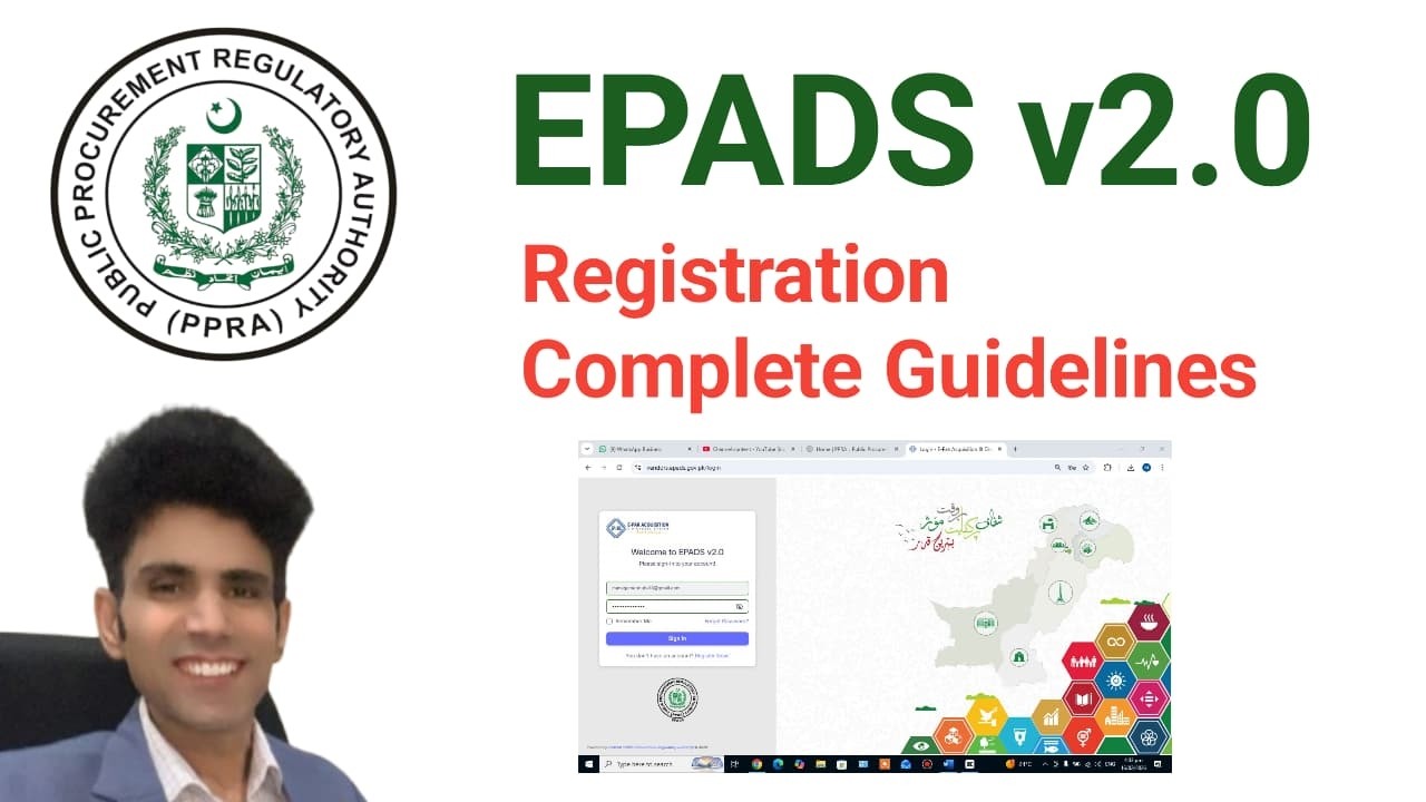 EPADS v2.0 New Portal Complete Guidelines | EPADS Version 2 | PPRA E Procurement
