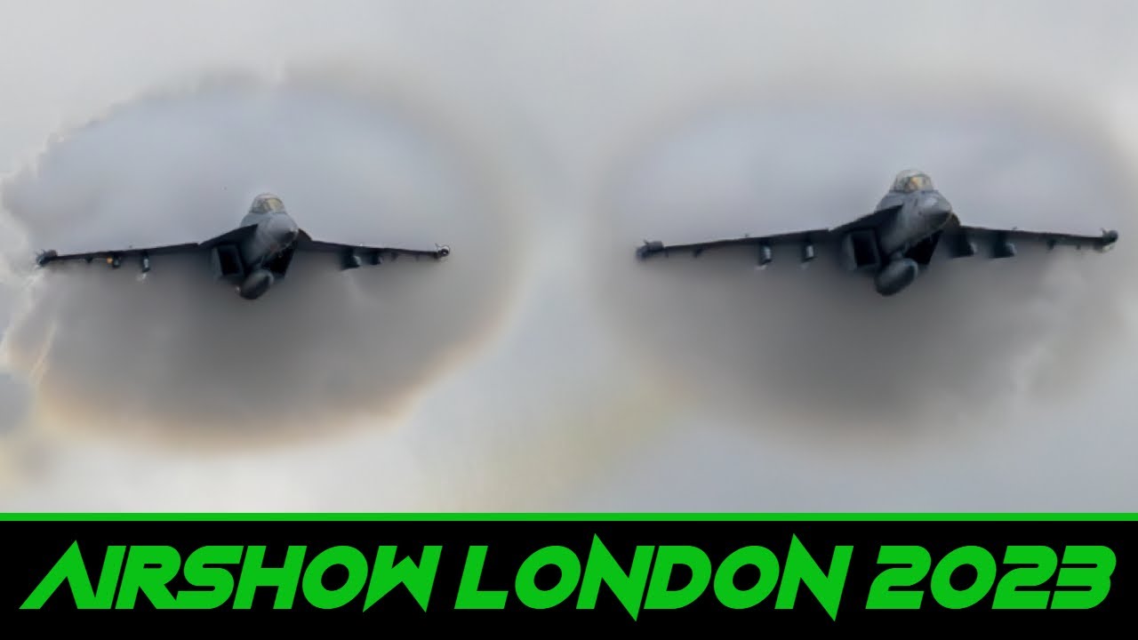 EA-18G Growler Demo  - 2023 Airshow London (3D Binaural Audio)🎧