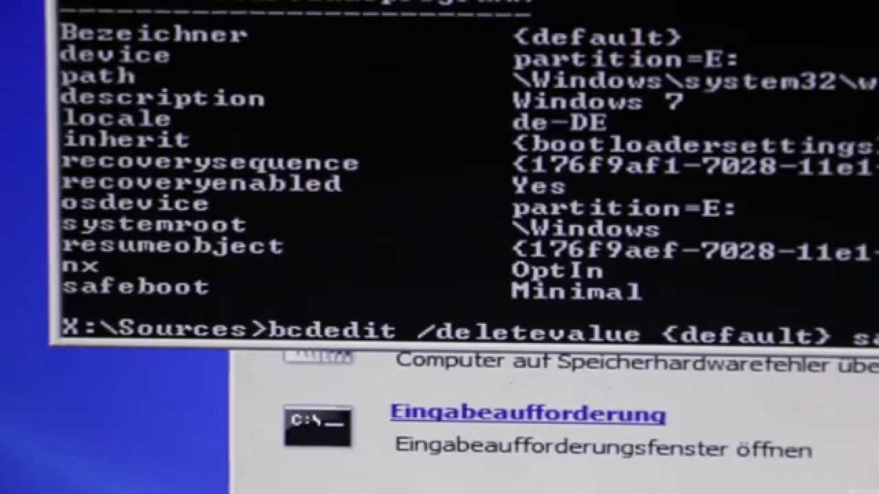 Win7 / 8 - Komme aus dem Abgesicherten Modus nicht mehr raus - no longer comes out of safe mode