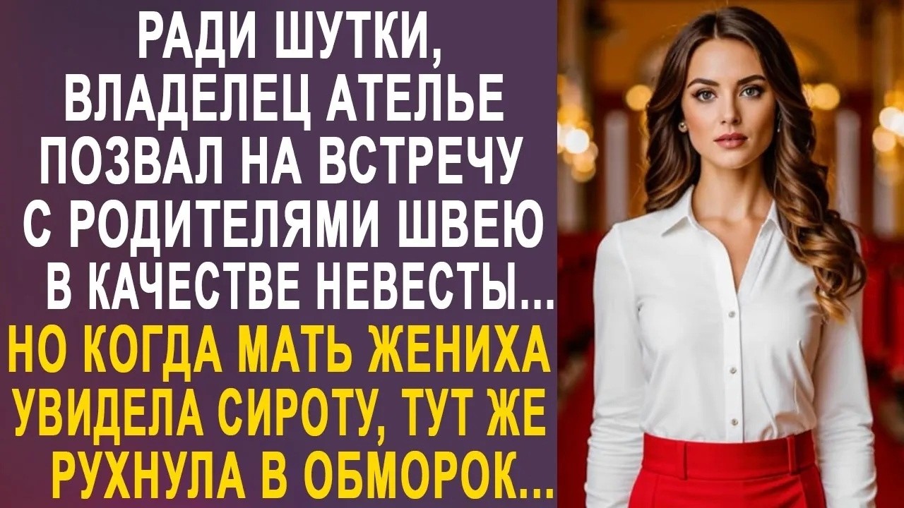 Ради шутки, владелец ателье позвал на встречу с родителями свою швею, в качестве невесты