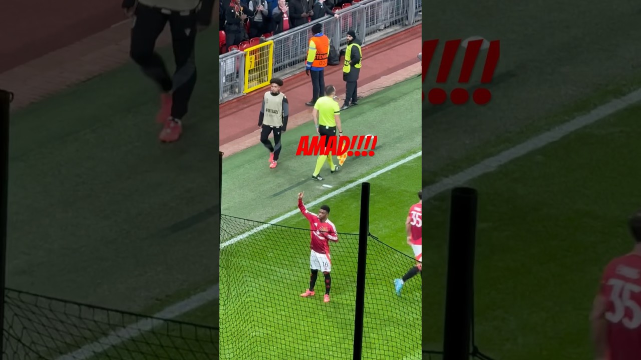 AMAD‼︎ First goal for Amado! Manchester united vs PAOK FC #football #paok #manutd