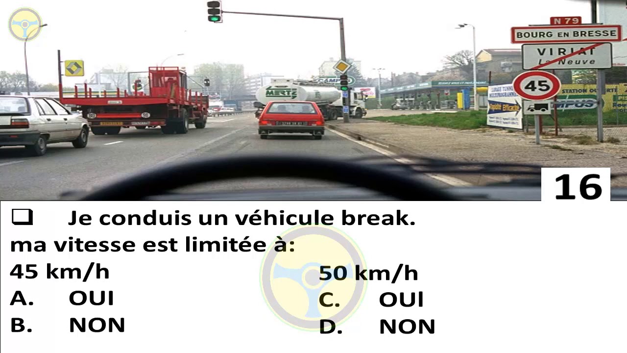 24 question et reponse 🚦 notions pratique permis de conduir