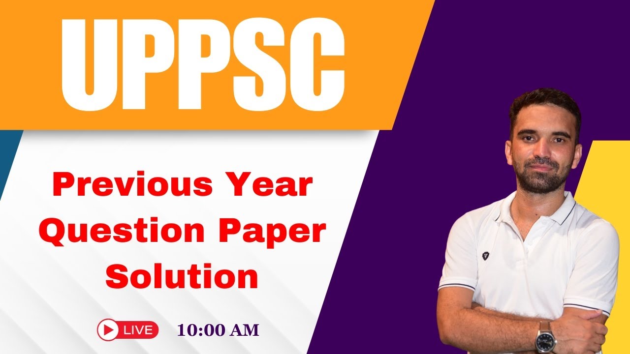 UPPSCPrevious Year Question Paper Solution