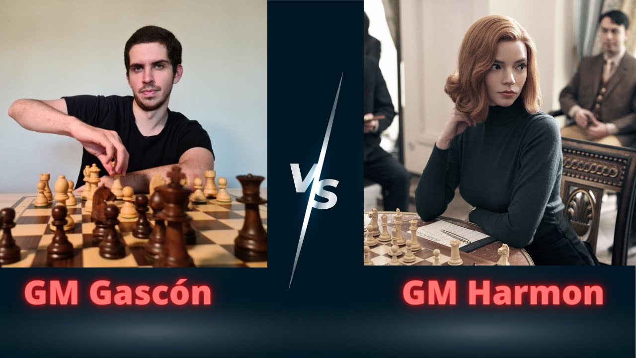 ¿Cómo Piensa un GM de Ajedrez? Edición Queen's Gambit. GM Gascón vs GM Harmon