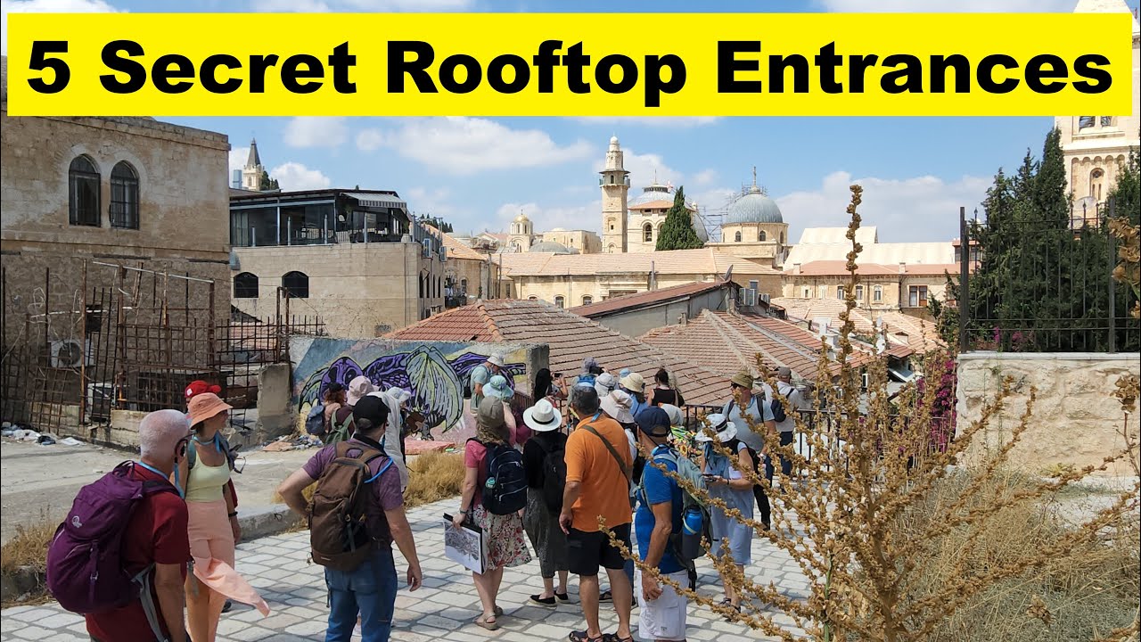 Explore the Hidden Routes to Jerusalem's Most Breathtaking Rooftop Vantage Point! (Zahi Shaked)