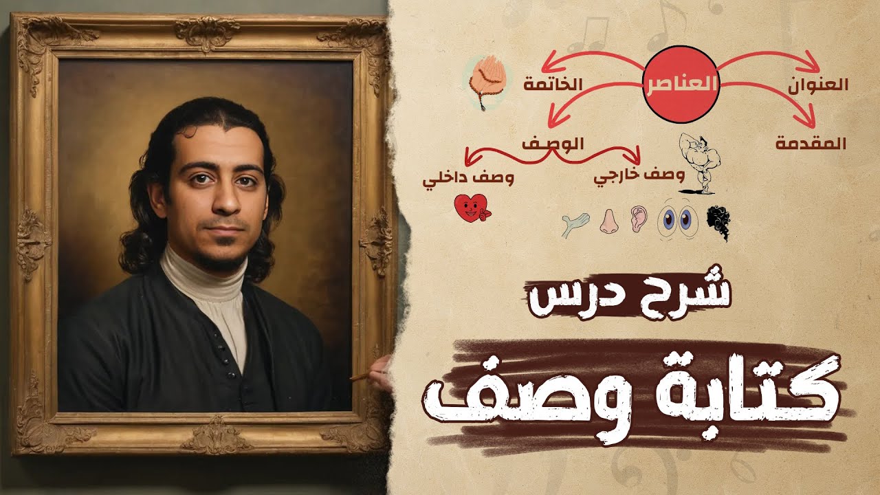 شرح درس كتابة وصف | الصف الخامس الابتدائي | الكتابة السردية