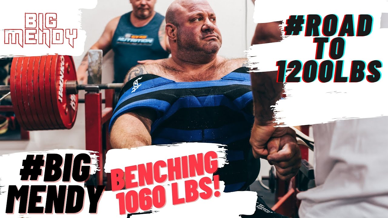 #TEAMMENDY Эпизод 4: СКОТ МЕНДЕЛЬСОН ЖМЕТ ЛЕЖА 1060 ФУНТОВ НА ПУТИ К 1200 ФУНТАМ #RoadTo1200