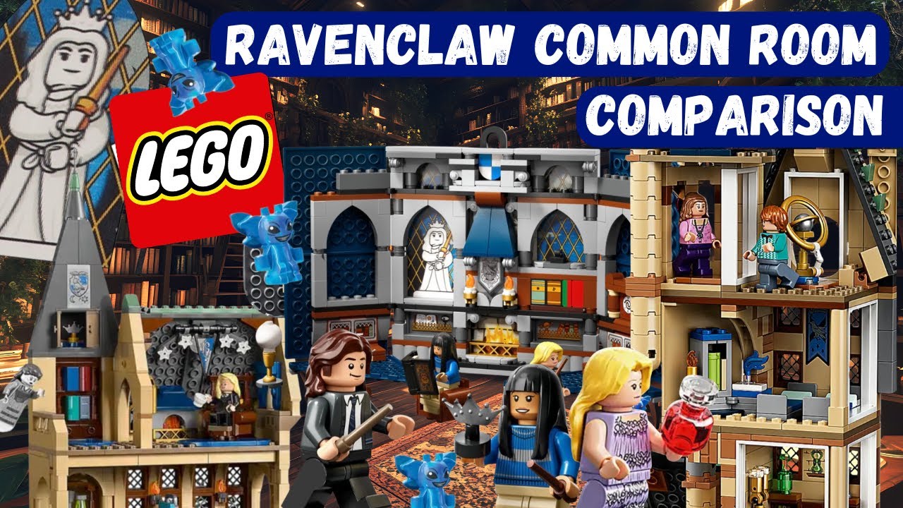 LEGO Harry Potter Hogwarts Castle: The Hospital Wing Ravenclaw Common Comparison #lego #harrypotter