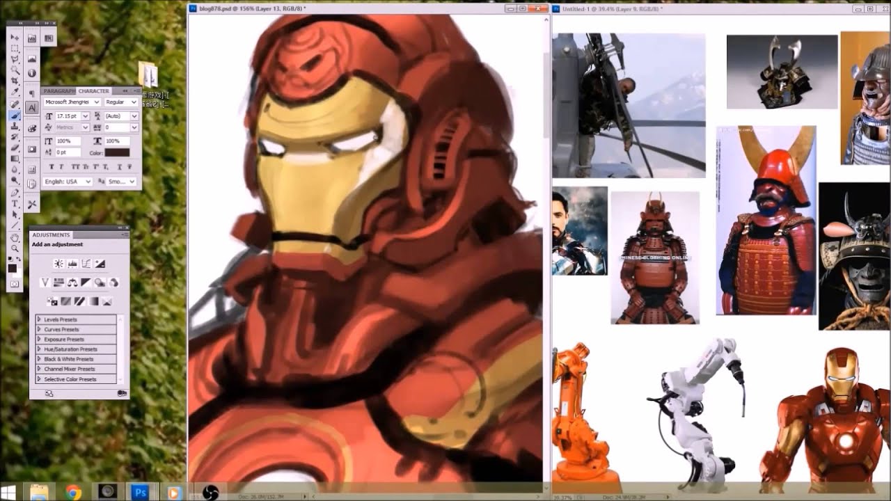 iron man x Samurai