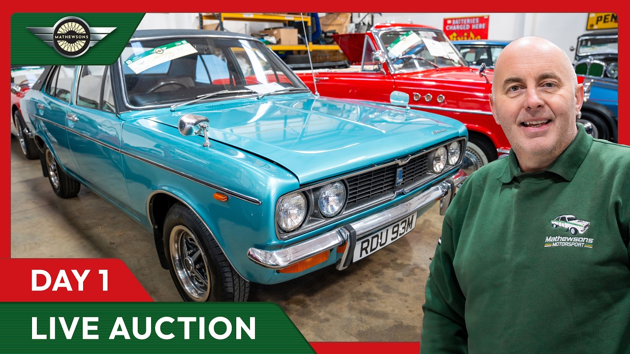 LIVE Classic Car & Motorbike Auction - Mathewsons Classic Cars September Auction Day 1