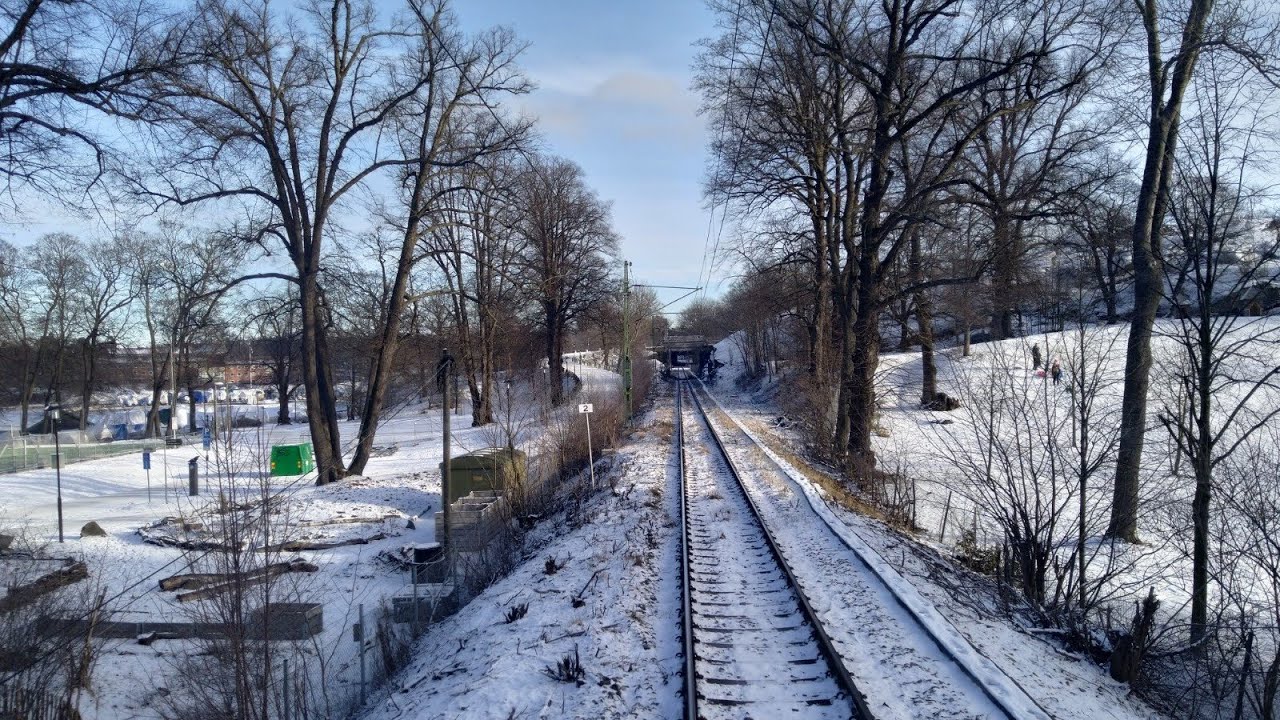 Värtan-Södertälje syd från förarplats / Cabinerit / Führerstandsmitfahrt