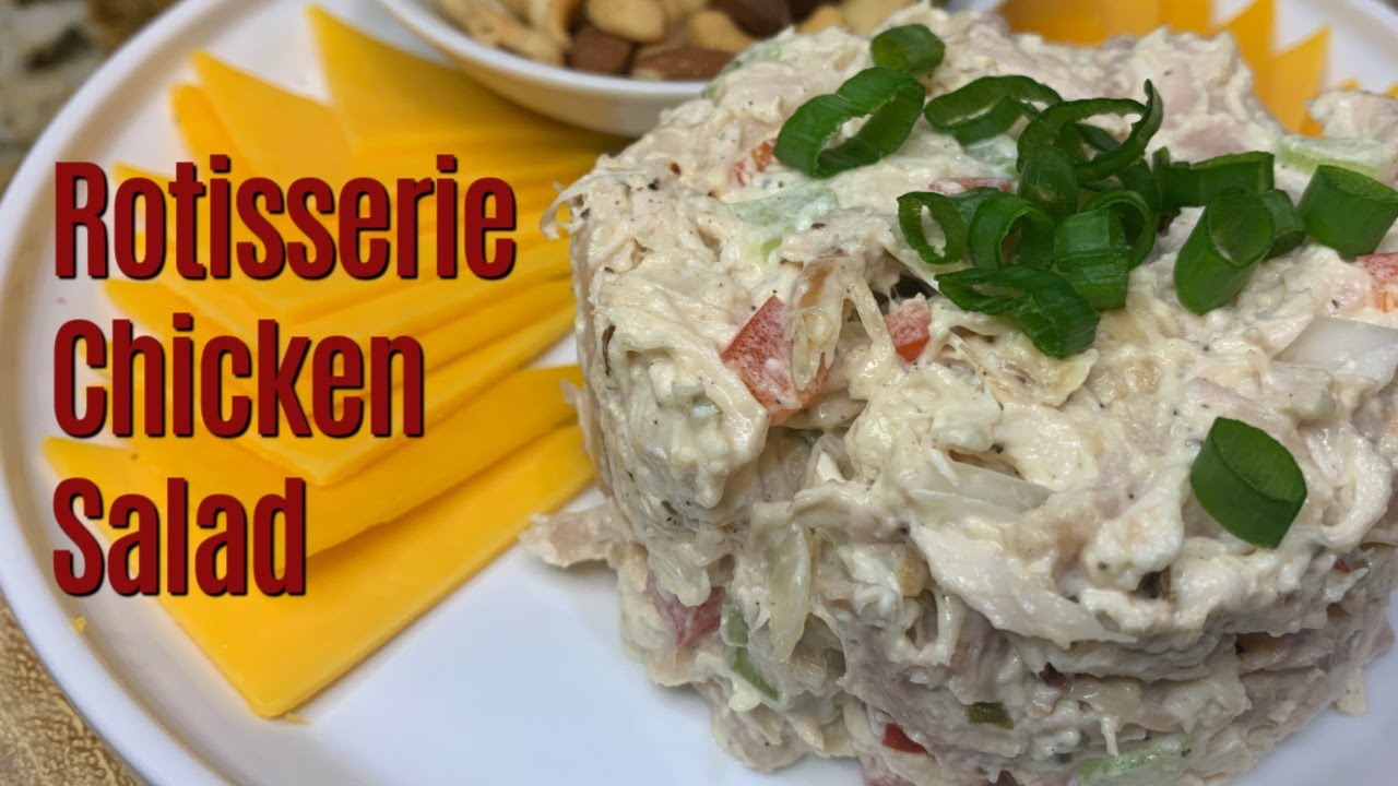 Вкусный салат из остатков курицы-гриль