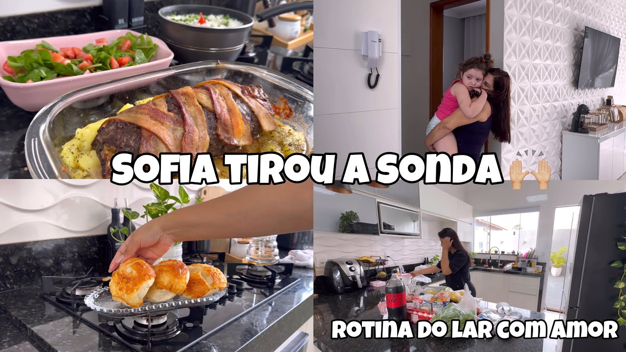 ROTINA DO DIA| ALMOÇO SIMPLES E DELICIOSO| DEPOIS DE 1 ano SOSO TIROU A SONDA 🙏🏼🥹