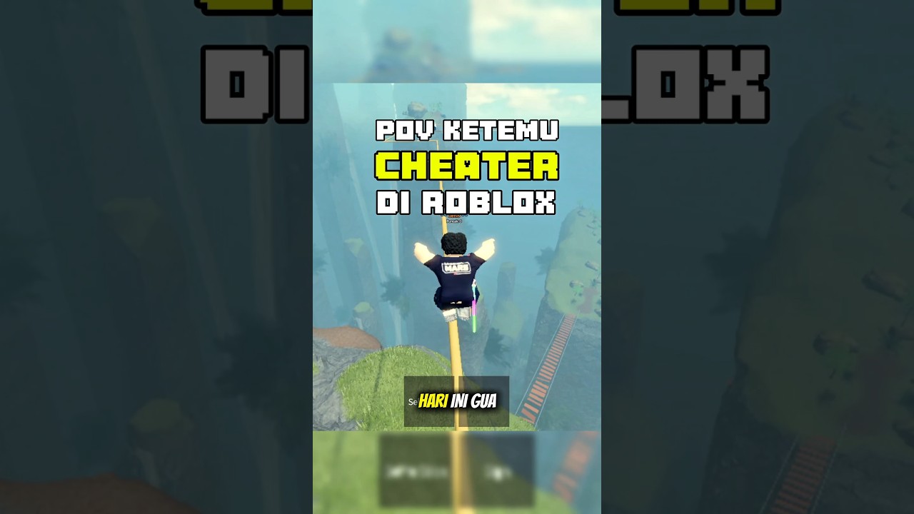 ketemu cheater di gunung roblox #shorts #roblox #cheater