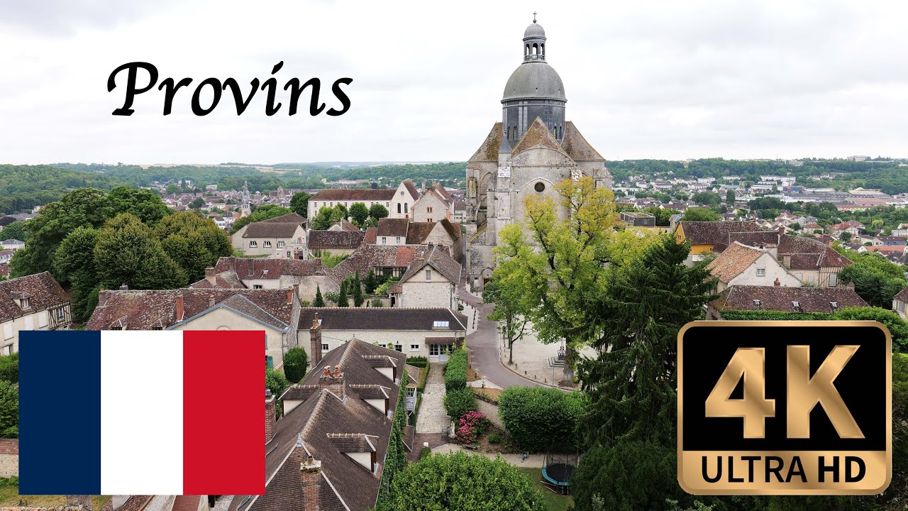 【4K Walk in France】 Provins City Walk, Historical World Heritage city in France
